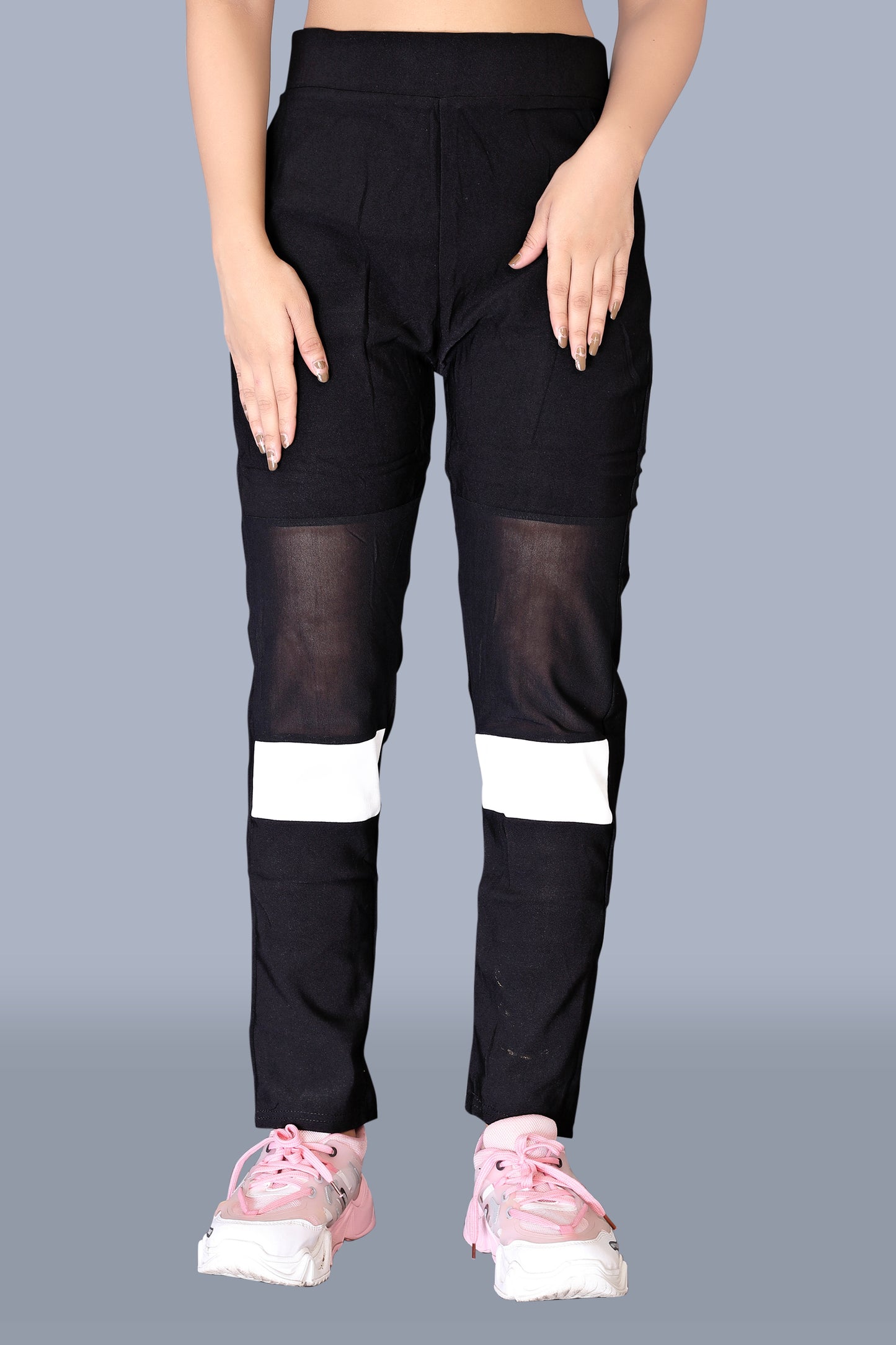 Women's Black & White Stylish Pant