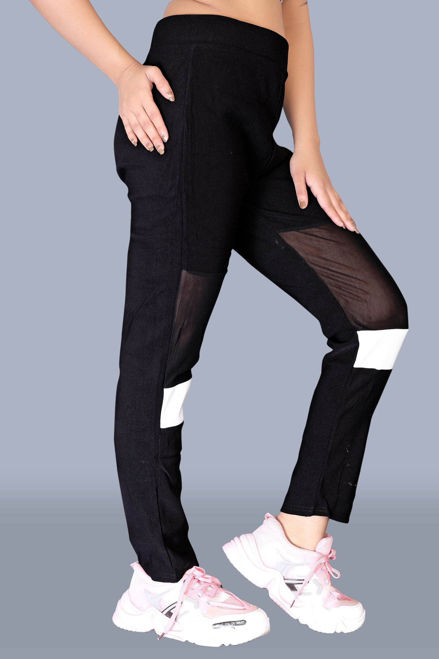 Women's Black & White Stylish Pant