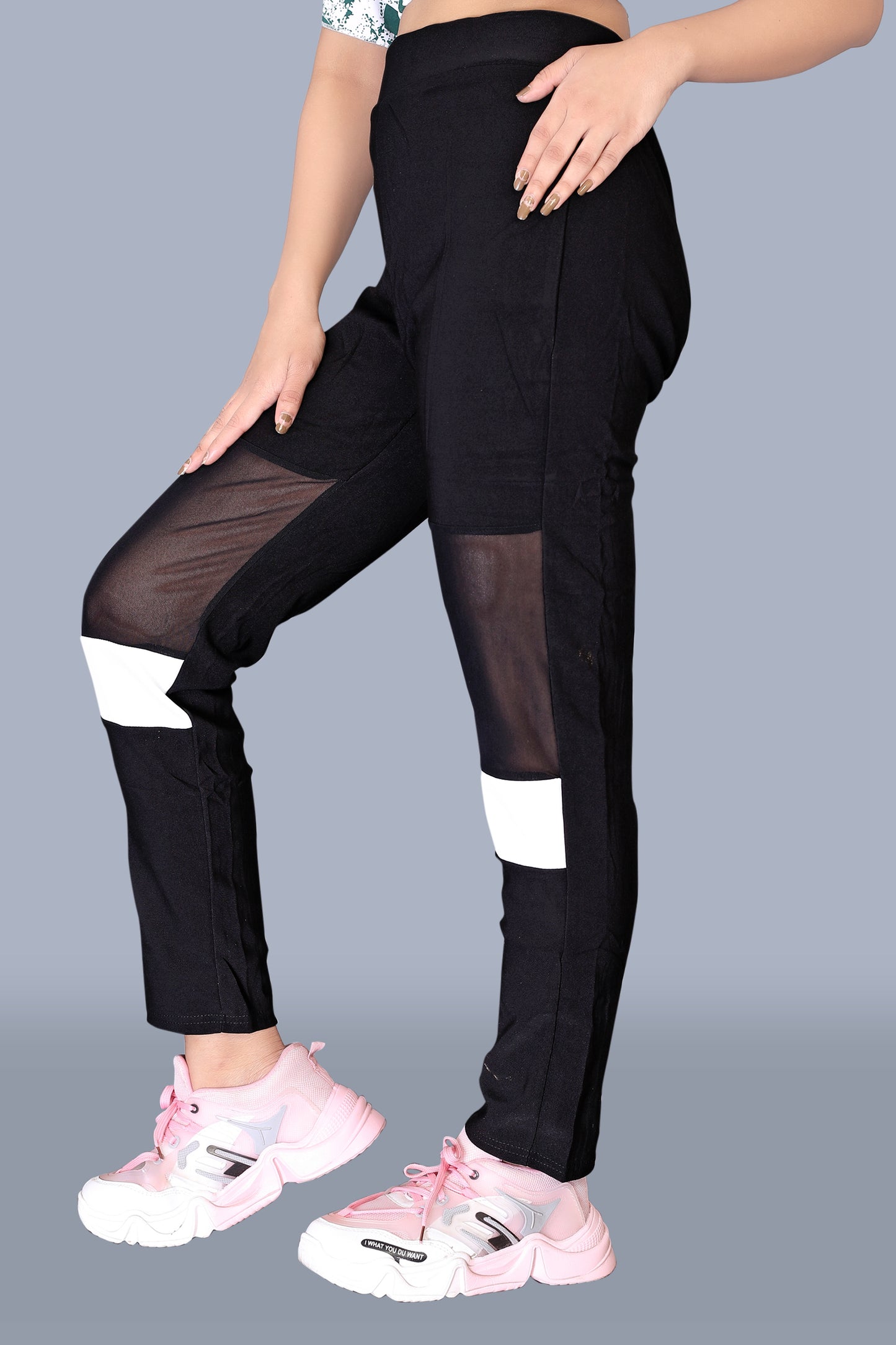 Women's Black & White Stylish Pant